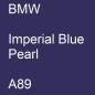 Preview: BMW, Imperial Blue Pearl, A89.